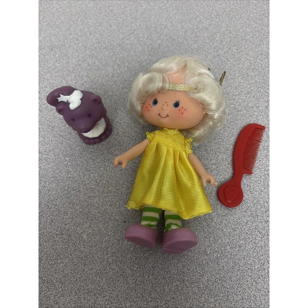 Vintage Strawberry Shortcake Angel Cake Doll, Redressed, Pet Soufflé 1979 Kenner